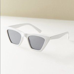 Urban Outfitters White Flat Top Sunglasses